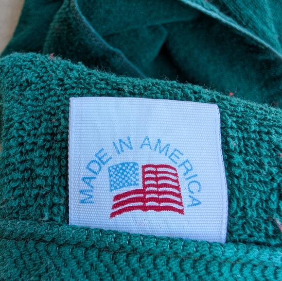 Set of Vintage Embroidered Christmas Towels Hand Towels Kitchen Towels Red Green - Picture 7 of 15